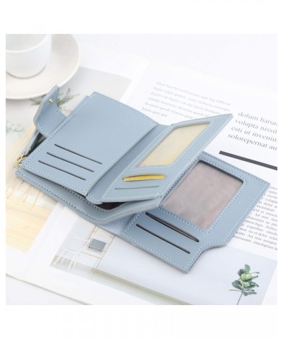 Wallet Zipper Photo Holder Solid Color Blocking Luxury Card Holder Organizer for Women Wallet Green Coffee $9.70 Wallets