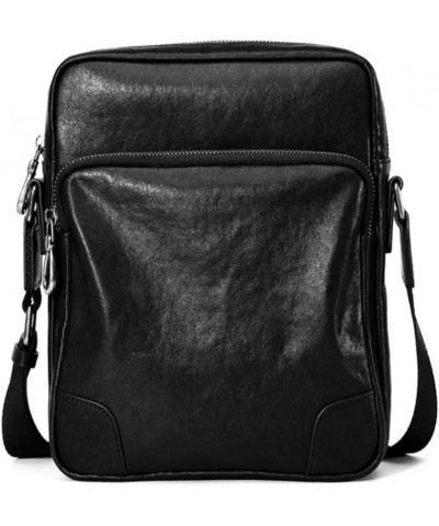 Shoulder Bag Business Casual Crossbody Head Layer Cowhide Leather Large Capacity Vertical Shoulder Bag D $71.88 Crossbody Bags