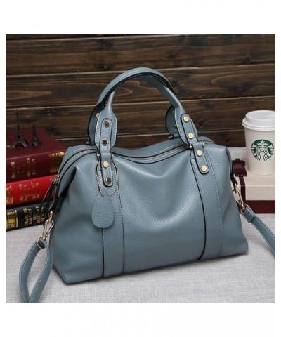 Women's bag trendy all-match fashion Boston bag women's portable shoulder crossbody pillow bag Gray $27.86 Totes