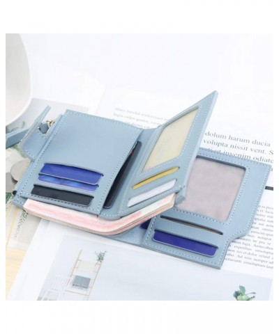 Wallet Zipper Photo Holder Solid Color Blocking Luxury Card Holder Organizer for Women Wallet Green Coffee $9.70 Wallets