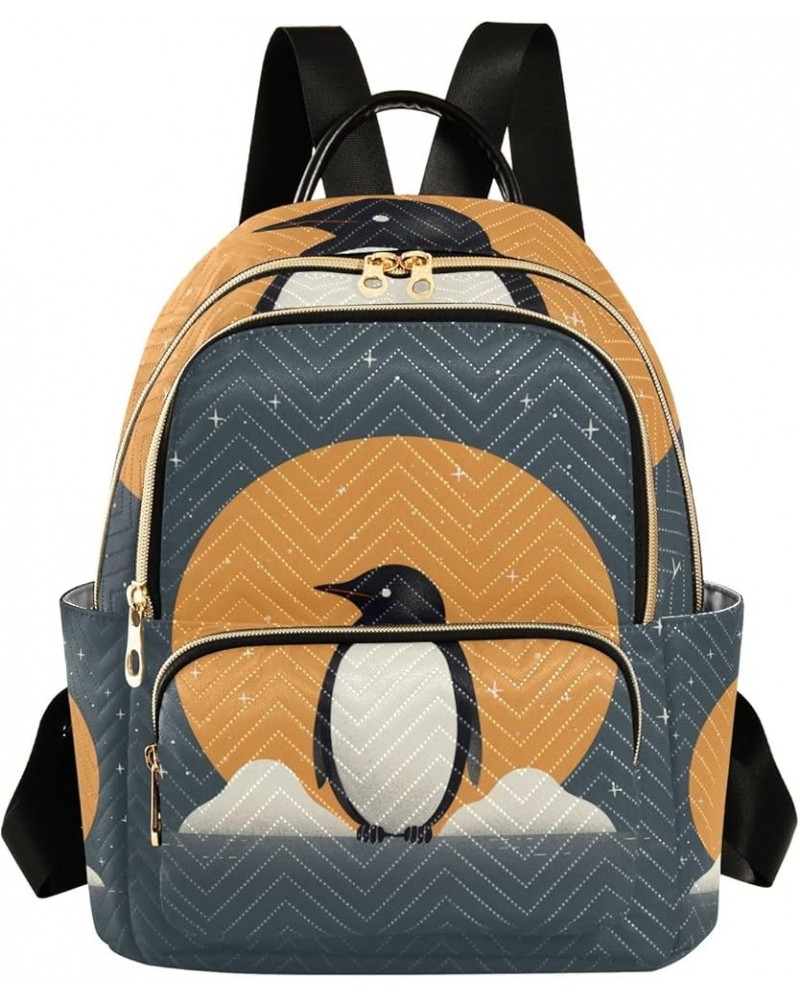 Mini Backpack Purse for Women, Sun Penguin Travel Bag Casual Daypack Shoulder Bag Small $15.04 Backpacks