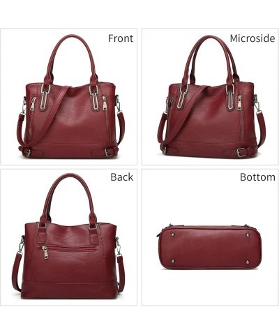 Purses and Handbags for Women Top Handle Satchel Shoulder Bags Leather Crossbody Bags Ladies Tote Purses Brown $28.05 Shoulde...