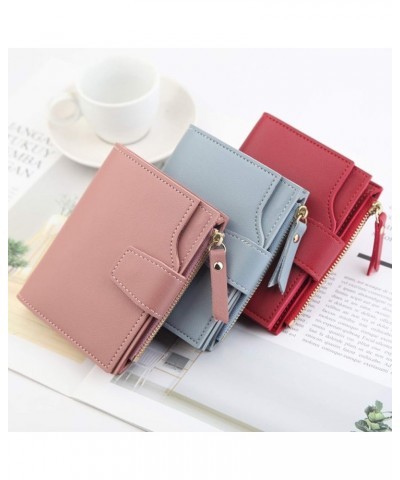 Wallet Zipper Photo Holder Solid Color Blocking Luxury Card Holder Organizer for Women Wallet Green Coffee $9.70 Wallets