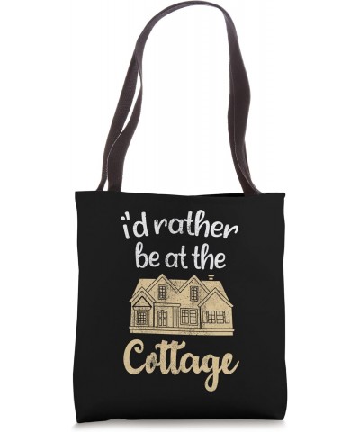 Cottagecore Aesthetic I'd Rather Be At The Cottage Tote Bag $8.82 Totes