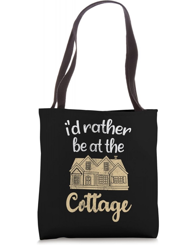 Cottagecore Aesthetic I'd Rather Be At The Cottage Tote Bag $8.82 Totes