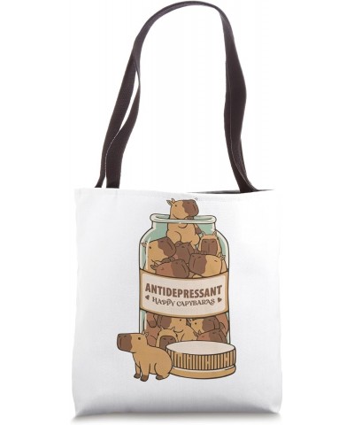 Antidepressant Capybara Tote Bag $12.05 Totes