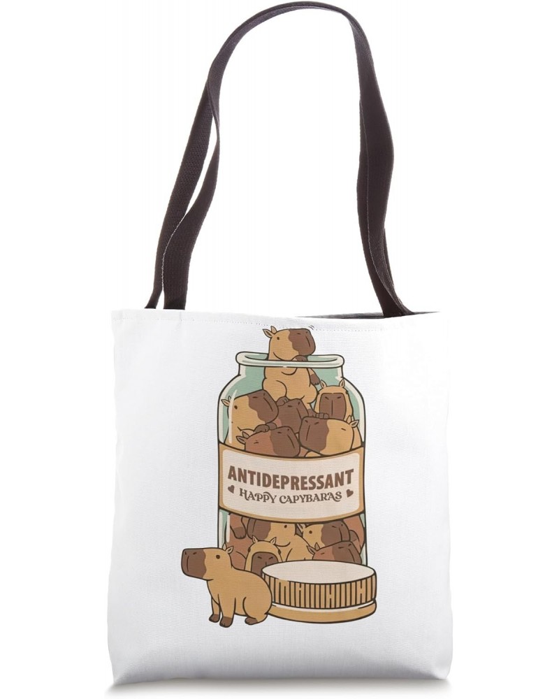 Antidepressant Capybara Tote Bag $12.05 Totes