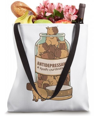 Antidepressant Capybara Tote Bag $12.05 Totes