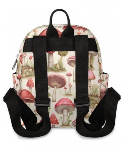 Cute Mushroom Small Backpack for Women Ladies Mini Backpack Travel Casual Backpack Purse Satchel Daypack $16.71 Backpacks