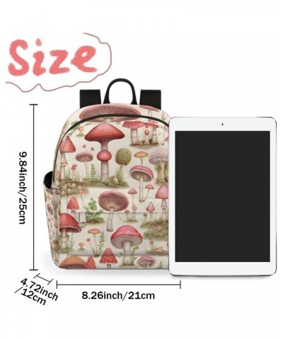 Cute Mushroom Small Backpack for Women Ladies Mini Backpack Travel Casual Backpack Purse Satchel Daypack $16.71 Backpacks