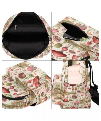 Cute Mushroom Small Backpack for Women Ladies Mini Backpack Travel Casual Backpack Purse Satchel Daypack $16.71 Backpacks