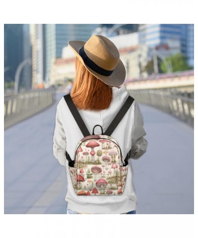 Cute Mushroom Small Backpack for Women Ladies Mini Backpack Travel Casual Backpack Purse Satchel Daypack $16.71 Backpacks