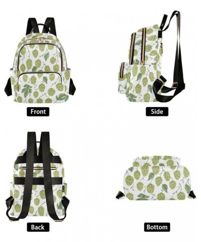 Hops Cones Leaves and Branches Casual Fashion Polyester Travel Rucksack Shoulder Bag Color Medium $15.54 Backpacks