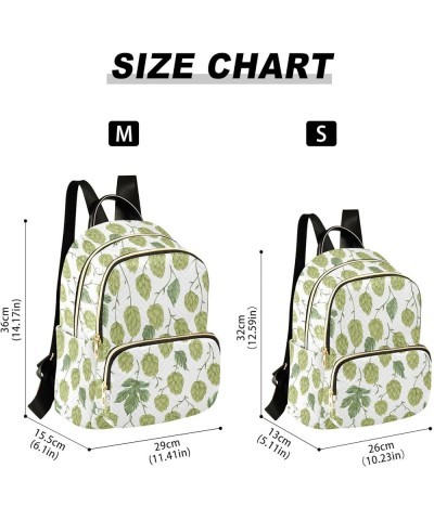 Hops Cones Leaves and Branches Casual Fashion Polyester Travel Rucksack Shoulder Bag Color Medium $15.54 Backpacks