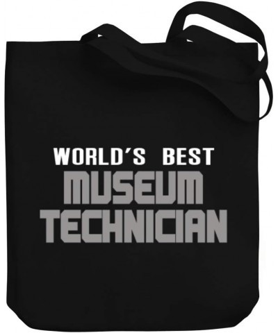 World's best Museum Technician Mechanic Font Canvas Tote Bag 10.5" x 16" x 4 $19.60 Totes