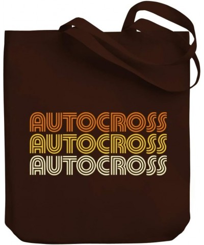 Autocross RETRO COLOR Canvas Tote Bag 10.5" x 16" x 4 $16.40 Totes