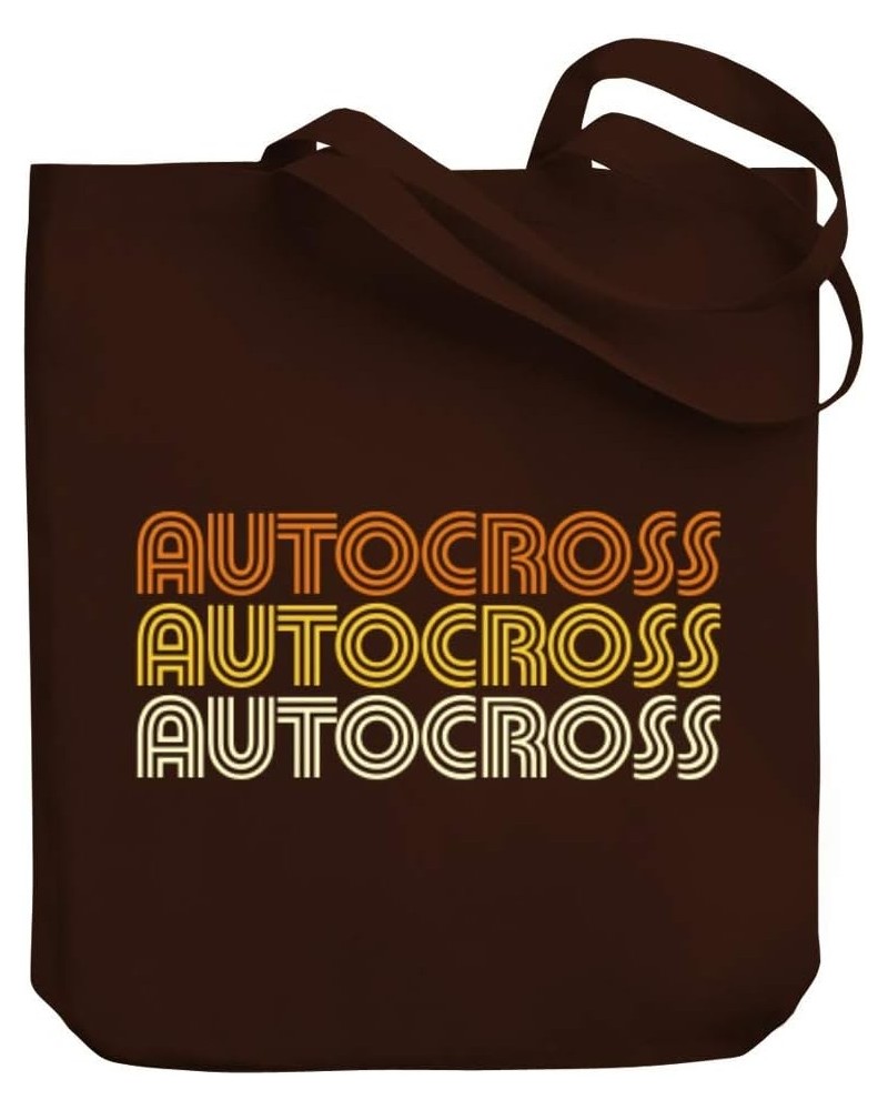 Autocross RETRO COLOR Canvas Tote Bag 10.5" x 16" x 4 $16.40 Totes