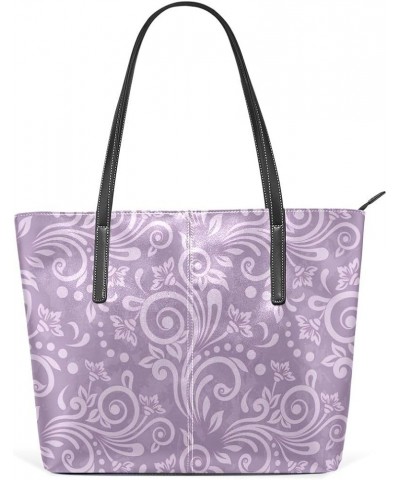 Handbags for Women Tote Bags with 11.08"(L) x 3.54"(W) x 11.02"(W) - Sunflower Pattern Flower Totem Purple $21.06 Totes