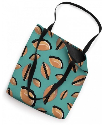 I Love Saltenas Pattern Design Bolivia Foodie Boliviana Teal Tote Bag $11.49 Totes