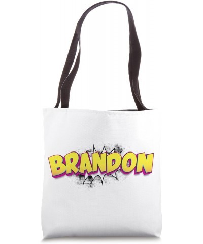 Brandon Custom Name Comic Book Style Pop Art, Brandon Tote Bag $15.21 Totes