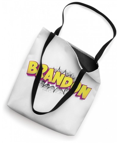 Brandon Custom Name Comic Book Style Pop Art, Brandon Tote Bag $15.21 Totes