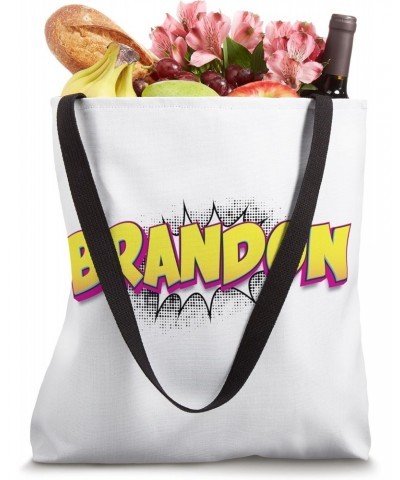 Brandon Custom Name Comic Book Style Pop Art, Brandon Tote Bag $15.21 Totes