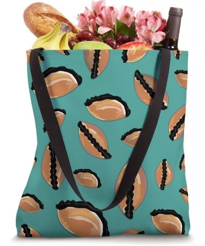 I Love Saltenas Pattern Design Bolivia Foodie Boliviana Teal Tote Bag $11.49 Totes