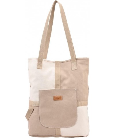 Women Canvas Bag Casual Tote Bag Khaki $22.24 Totes