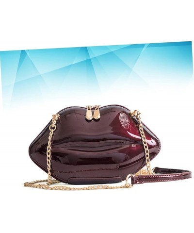 Mini Crossbody Purse Crossbody Bags Lips Shaped Bags Chain Bags Crossbody Shoulder Bag Messenger South As Shown $11.42 Crossb...