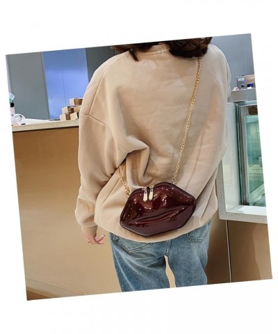 Mini Crossbody Purse Crossbody Bags Lips Shaped Bags Chain Bags Crossbody Shoulder Bag Messenger South As Shown $11.42 Crossb...