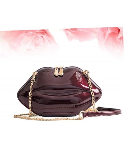 Mini Crossbody Purse Crossbody Bags Lips Shaped Bags Chain Bags Crossbody Shoulder Bag Messenger South As Shown $11.42 Crossb...