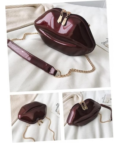 Mini Crossbody Purse Crossbody Bags Lips Shaped Bags Chain Bags Crossbody Shoulder Bag Messenger South As Shown $11.42 Crossb...