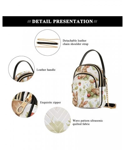 Bunnies Strawberry Small Crossbody Bags for Women Cell Phone Shoulder Purse Handbags Wallet 21217927 $13.72 Crossbody Bags