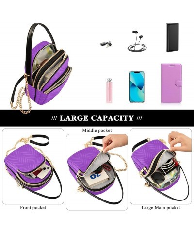 Shoulder Handbags Lightweight Shoulder Side Handbag with Strap Small Crossbody Cell Phone Bag Dark Orchid $11.18 Totes