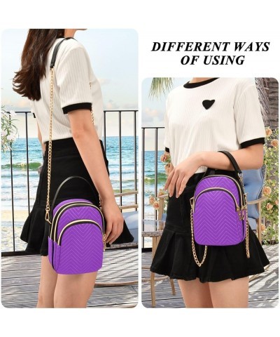 Shoulder Handbags Lightweight Shoulder Side Handbag with Strap Small Crossbody Cell Phone Bag Dark Orchid $11.18 Totes