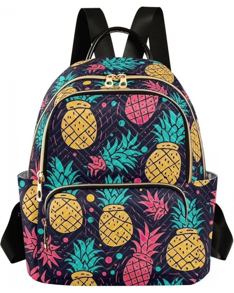 Pineapple Tropical Backpack Purse for Women Small Travel Bag Fashion Daypack M 202a2799 M(11.4"x6.1"x14.17") 202a2799 $23.36 ...