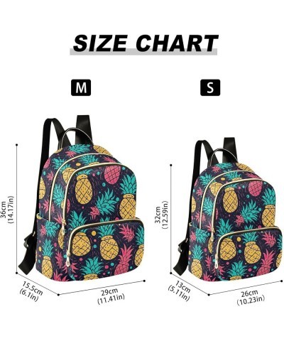 Pineapple Tropical Backpack Purse for Women Small Travel Bag Fashion Daypack M 202a2799 M(11.4"x6.1"x14.17") 202a2799 $23.36 ...