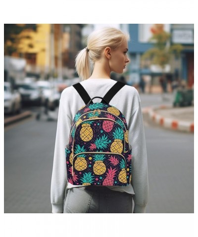 Pineapple Tropical Backpack Purse for Women Small Travel Bag Fashion Daypack M 202a2799 M(11.4"x6.1"x14.17") 202a2799 $23.36 ...