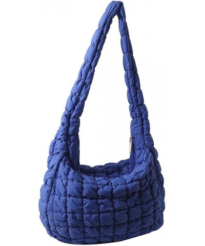 Puffer Bag Puffer Tote Bag Quilted Tote Bag Puffy Tote Bag Puffer Crossbody Bag Quilted Crossbody Bags for Women Dark Blue $1...