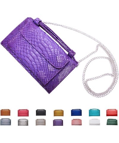 Wallets for Women Crossbody Bag for Ladies Small Shoulder Purse Snakeskin Pattern Handbag Evening Bag Party Bag (Pink) Purple...