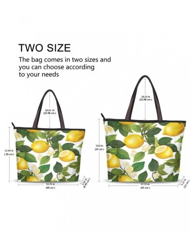 Women Tote Bags Lemon Yellow Top Handle Satchel Handbags Shoulder Bag for Shopping 20848519 $8.82 Satchels