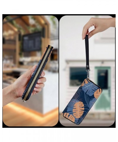 Wristlet Wallet for Women Teen Girls RFID Blocking Credit Card Holder with Removable Wristlet, Leather Phone Wallet Clutch La...