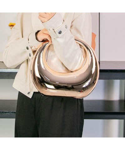 Women Acrylic Evening Barrel-Shaped Purse, Acrylic Clutch Handbag for Wedding Cocktail Party 2024 Z01-champagne $18.40 Evenin...