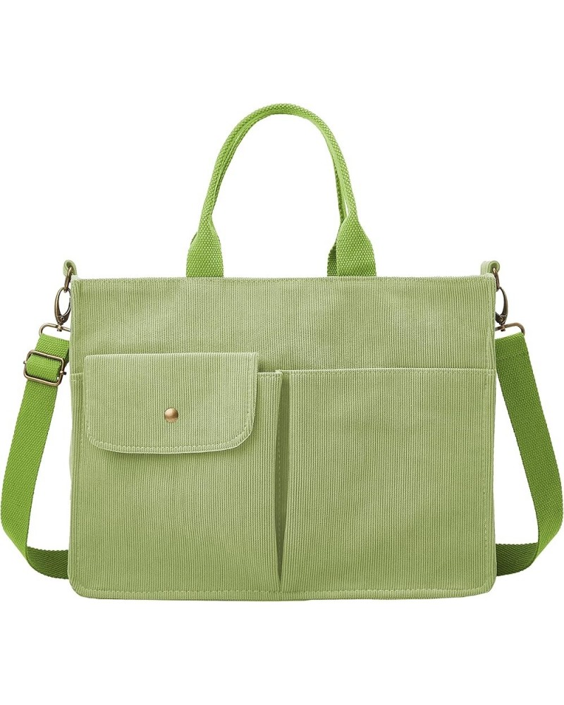 Tote Bag Women Corduroy Hobo Satchel College Travel Crossbody Bags Messenger Handbag 2023 A Grass Green $16.19 Totes