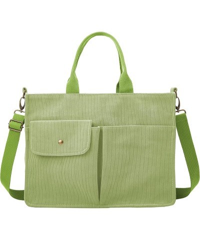 Tote Bag Women Corduroy Hobo Satchel College Travel Crossbody Bags Messenger Handbag 2023 A Grass Green $16.19 Totes