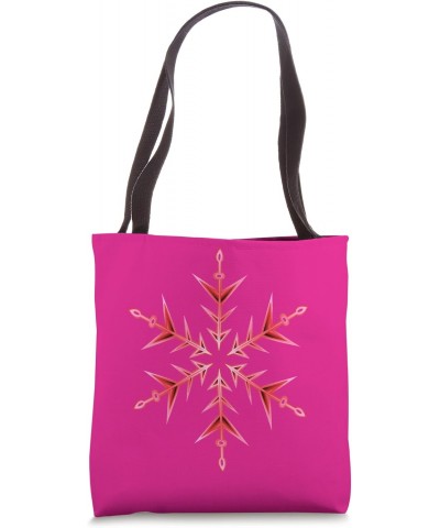 Minimalistic Pink and Red Ugly Christmas Snowflake Tote Bag $9.87 Totes