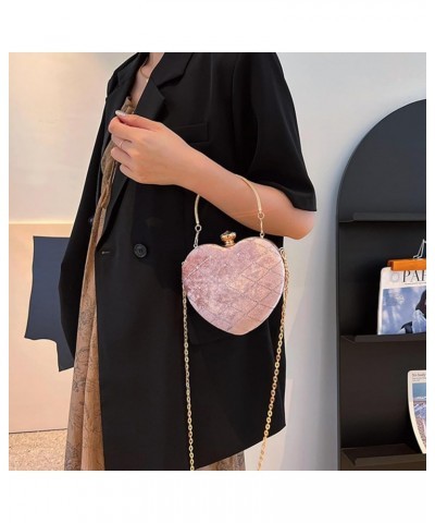 Small Fragrant Style Rhombus Shoulder Bag Women's Suede Retro Hand-Held Crossbody Chain Evening Bag Green $12.60 Evening Bags