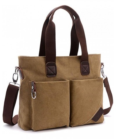 Women Top Handle Satchel Handbags Tote Purse Shoulder Bag Khaki $16.49 Satchels