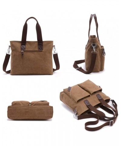 Women Top Handle Satchel Handbags Tote Purse Shoulder Bag Khaki $16.49 Satchels