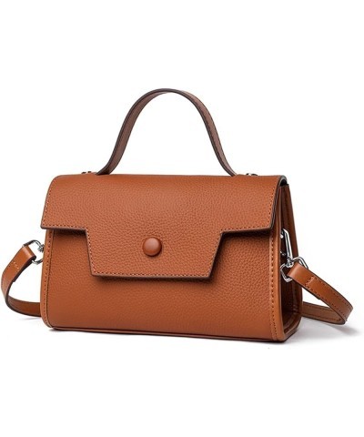 TOP FORWARD Ladies Cow Leather Hand Bags Fashion Small Handbag Women Crossbody Bag Female Shoulder Messenger Bags Brown $29.0...